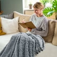 thumbnail image 4 of Super Soft Throw Blankets 70*100Cm Super Soft Warm Solid Warm Micro Plush Fleece Blanket Throw Rug Sofa Bedding, 4 of 4