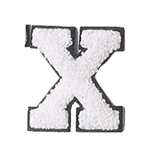 Intimates Accessory Glitters Iron On Letters Sew On Embroidered English Alphabet Applique Adhesive Repair For Fabric Clothing Shirts Jeans