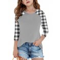 thumbnail image 2 of SERTG T-Shirt Mode Enfant Col Rond Manches 3/4 Imprimé Col Rond pour Été et Printemps 4-15 Ans (Gris2,9 Ans), 2 of 7