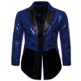 thumbnail image 1 of Costume pour Homme Paillettes Brillantes Col Rabattu Bal Queue-de-Pie Smoking, 1 of 5