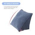 thumbnail image 4 of Triangle Pillow Comfortable Reading Pillow With Zip Pocket Triangle Wedge Bolster Small Back Support Pillow, 4 of 8
