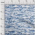 thumbnail image 2 of oneOone Velvet White Fabric Asian Japanese Wave Sewing Craft Projects Fabric Prints By Yard 58 Inch Wide, 2 of 4