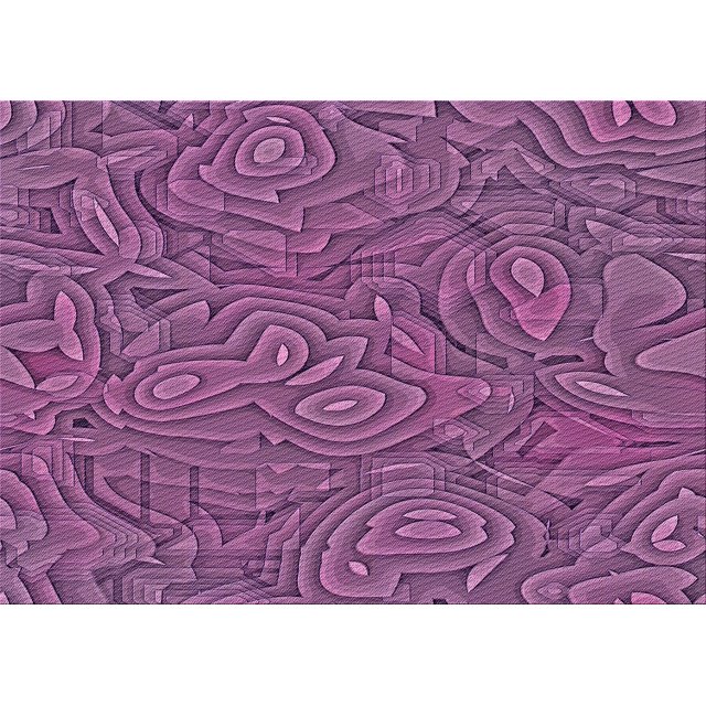 Ahgly Company Machine Washable Indoor Rectangle Transitional Orchid Purple Area Rugs, 6' x 9'