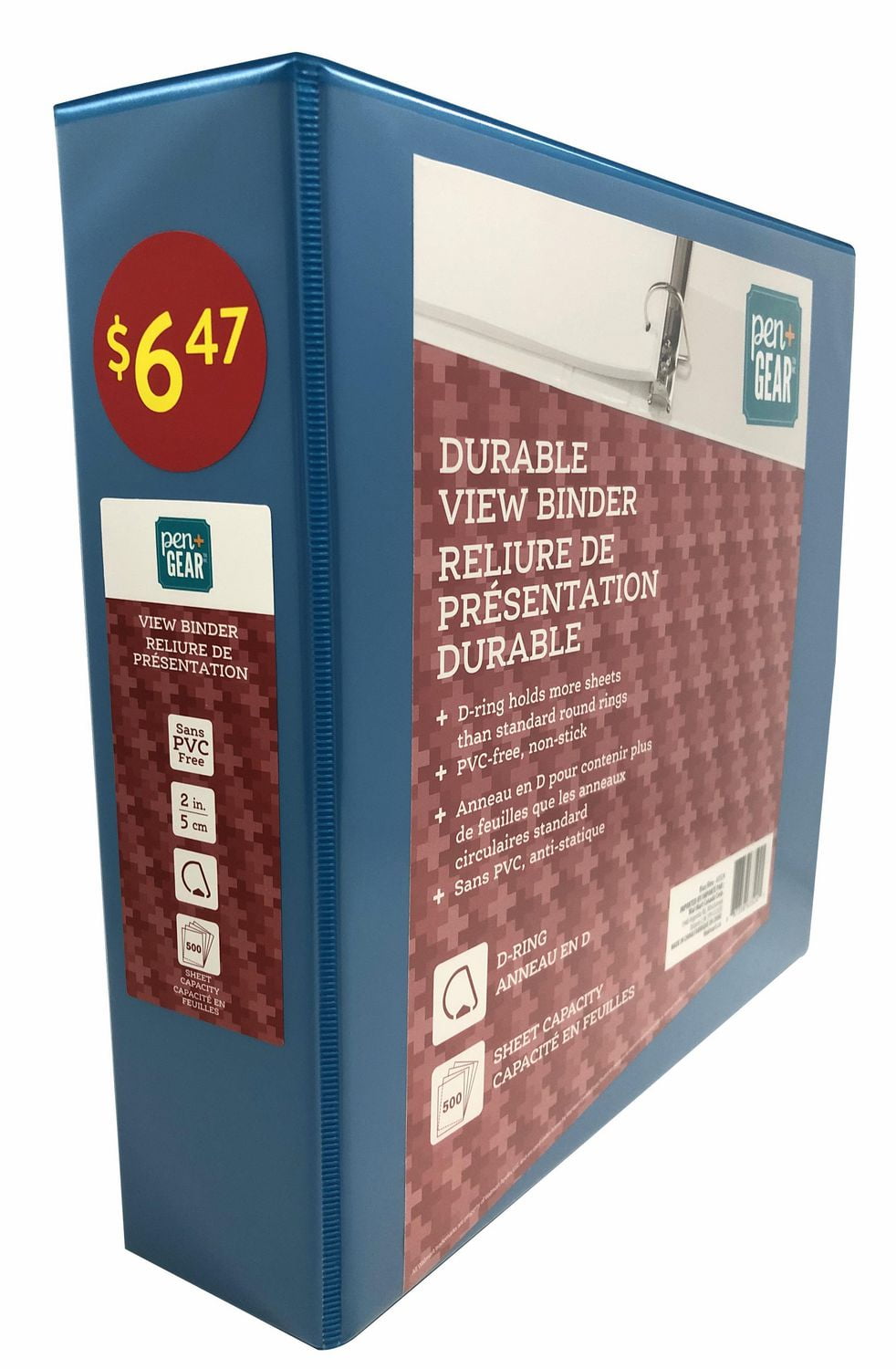 PEN+GEAR 5CM RELIURE DE PRÉSENTATION DURABLE Bleu