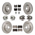 thumbnail image 1 of Transit Auto Front Rear Hub Bearings Assembly Disc Brake Rotors and Ceramic Pads Kit (10Pc) for Car Subaru BRZ Toyota 86 with Brembo Brakes - Left Right Side (Driver Passenger) KBB-129959, 1 of 11