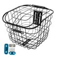 thumbnail image 2 of S SERENABLE Basket Front Rear Black Storage Basket Portable Mountain Bike Basket No bottom plate, 2 of 9
