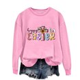 thumbnail image 4 of EGNMCR Easter T-Shirts Imprimés pour Femmes T-Shirts Graphiques Femmes T-Shirts pour Femmes Col Rond Easter Haut à Manches Longues Imprimé Chandails T-Shirt pour Femmes, 4 of 5