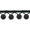 thumbnail image 1 of Expo Garniture à Franges Lolita Pom-Pom International, 20 yd/5/8, Noir, 1 of 3
