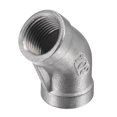 thumbnail image 5 of Unique Bargains 3/8 NPT Female Thread 45 Degree Elbow Pipe Fitting 304 Stainless Steel, 5 of 5