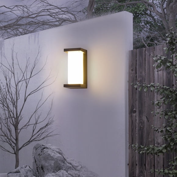Dvkptbk Outdoor &Indoor Wall Sconce IP65 LED Wall Lighting Fixture Black Exterior Porch Aluminum Wall Mounted Sconces Wall Lamp Home Essentials on Clearance