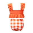 thumbnail image 4 of LSLJS Toddler Baby Kids Girls Ruffles Print Two Piece Swimsuit Bathing Beach Swimwear, Baby Swimwear, 4 of 9