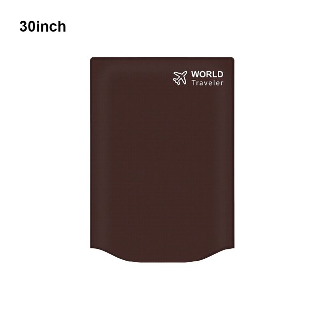 serony Non-woven Travel Luggage Cover Dustproof Stylish Sticker Type Detachable Simple Style Suitcase Bag Protector Guard Coffee 30inch