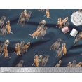 thumbnail image 4 of Soimoi Velvet Fabric Beagle,Cane Corso & English Cocker Spaniel Dog Print Sewing Fabric Yard 58 Inch Wide, 4 of 5