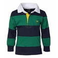 thumbnail image 4 of Sportoli?‚? ® Petit Garçon Polo Rugby à Manches Longues Rayé Grand en Coton 100 % - Vert (Taille 3), 4 of 7