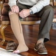 thumbnail image 4 of Gros Clair! Bas de Compression à Fermeture Éclair Confortables, Bas de Compression à Bout Ouvert, Soutien des Jambes, Bas Gainants, Bas Jusqu'au Genou, 4 of 5