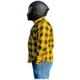 thumbnail image 3 of Fast Mask Yellow Plaid Kevlar Lined Armoured Flannel Shirts, 3 of 7