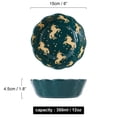 thumbnail image 3 of Qeeadeea Small Round Baking Dish Set Of 2, Colorful Ceramic Pie Pan, Round Ceramic Pie Plate-green-unicorn, 3 of 7