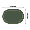 thumbnail image 3 of Yhmxh Solid Color Leather Western Dining Mat Oil-Proof Dining Table Mat Hotel Home Dining Mat Non-Slip Bowl Mat Oval Insulation Mat Home and Kitchen kitchen Accessories kitchen Essentials, 3 of 5