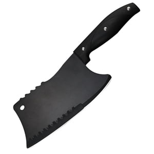 Akatsuki Couteau à cleaver de cuisine 6.5 Couteau de chef à lame anti-dérapante enduit de pouce pour la découpe des os et le sliving de la viande