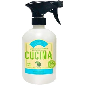 Fruits and Passion Cucina Biodegradable Water Based All Purpose Cleaner Household Multi-Surface Spray Bottle Cleaner 500 Milliliter (Lime Zest and Cypress)
