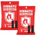 thumbnail image 1 of DIBBATU Emergency Fire Blanket for Home, Fire Blankets for Home and Kitchen, Emergency Fire Retardant Blankets for House, Fireproof Blanket for Kitchen, Fireplace, Grill, BBQ, 1 of 9
