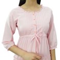 thumbnail image 2 of Bimba Robe Maxi d'Été en Coton à Manches 3/4 pour Femme, Taille à Cordon, 2 of 7
