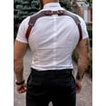 thumbnail image 2 of MesaSe Harnais de Contention en Cuir pour Hommes Marron, 2 of 8