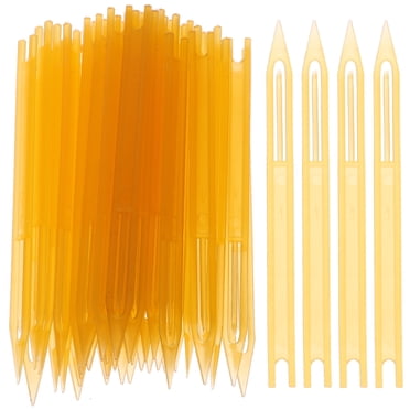 KAKOWELY 40pcs Fishing Net Weaving Shuttles Fish Net Repairing Tools (Random Color),5.2"X0.39"X0.08"