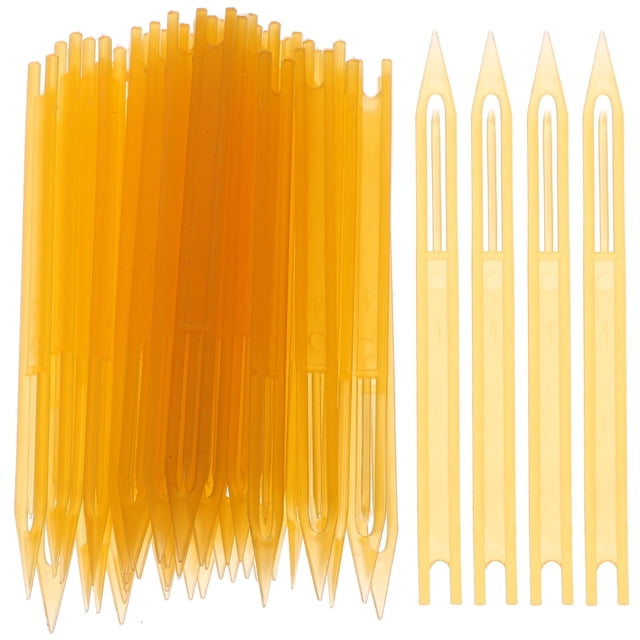 KAKOWELY 40pcs Fishing Net Weaving Shuttles Fish Net Repairing Tools (Random Color),5.2"X0.39"X0.08"