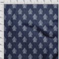 thumbnail image 3 of oneOone Cotton Cambric Fabric Leaves & Tree Block Decor Fabric Printed BTY 56 Inch Wide, 3 of 4