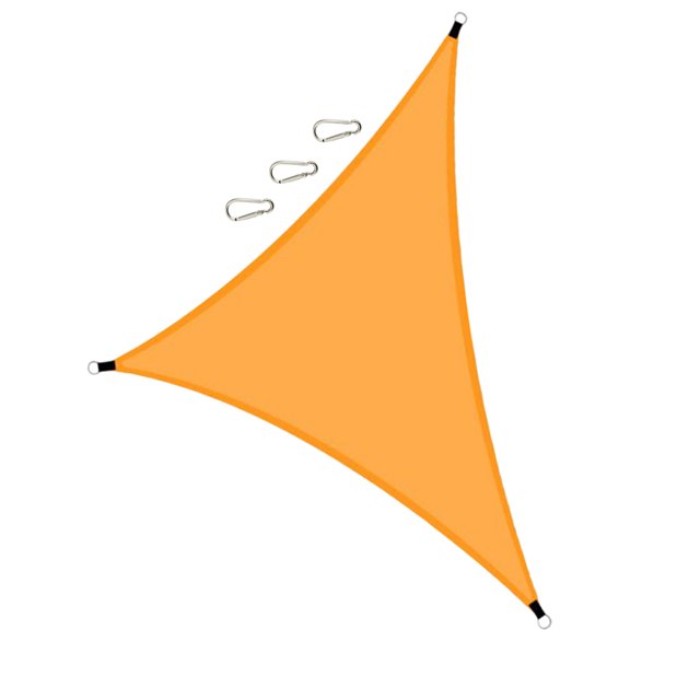 Waterproof Sun Shade Canopy, Heavy Duty Triangle Garden Shading Sail Shade Sail Waterproof Sun Shade with Quick drying Fabric for Patio, Garden, Backyard