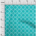 thumbnail image 1 of oneOone Cotton Silk Fabric Quatrefoil Block Print Fabric BTY 42 Inch Wide, 1 of 4