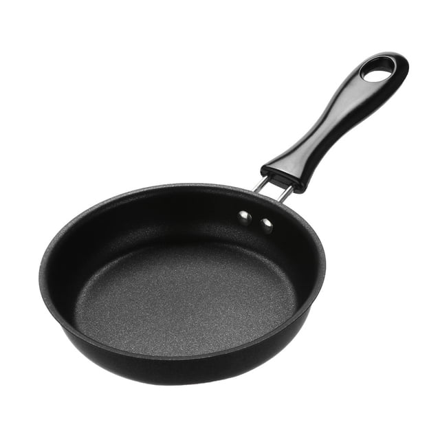 EGNMCR 1 Pcs Non-Stick Pancake Omelet Mini Fry Frying Pan Mini Cookware Black baking tool