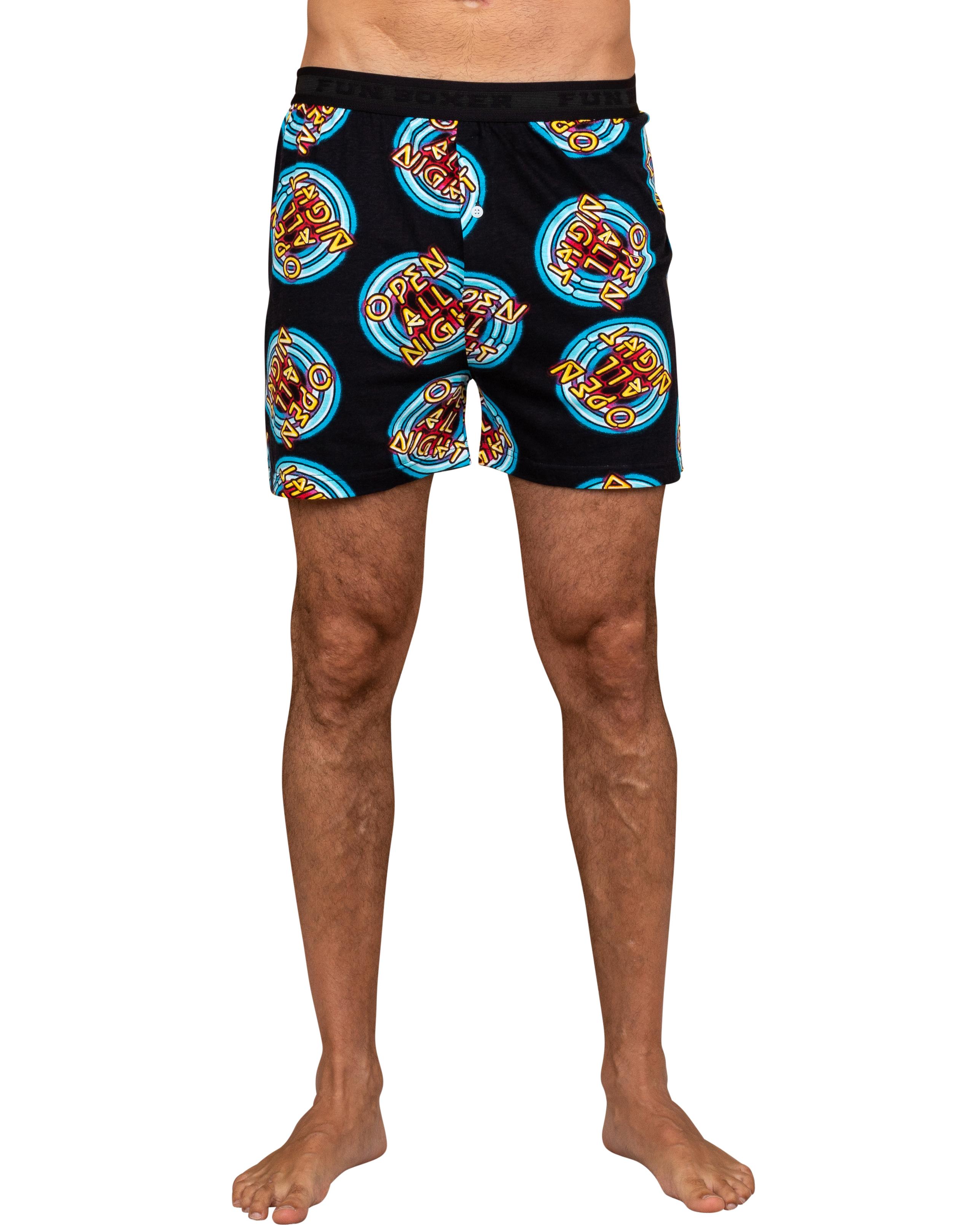 Men's' Underwear Fun Print Briefs Adult Boxer Shorts