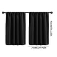 thumbnail image 2 of Curtains for Bedroom and Living Room 2-Pack Solid Color Light Filtering Window Curtains for Kitchen Bathroom Partition Use, 2 of 8