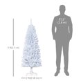 thumbnail image 3 of HOMCOM 5FT Artificial Christmas Tree with Automatic Open for Home White, 3 of 10