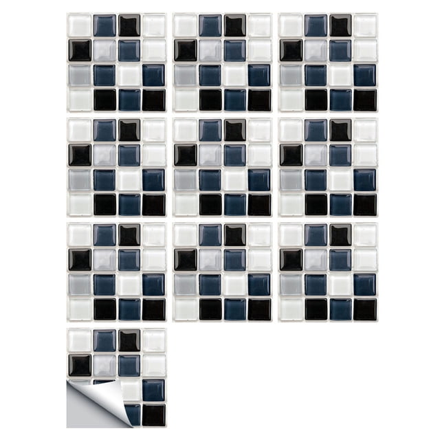3D Tile Stickers for Kitchen 1Set 10Pc Self Adhesive Tile 3D Sticker Kitchen Bathroom Wall Sticker Decoration Self Adhesive Wall Tiles