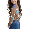 thumbnail image 3 of Posijego T-Shirts Graphiques à Manches Longues pour Tout-Petits Garçons Filles, Mignons, Col Ras du Cou, T-Shirts Basiques, Hauts, Chandail de Printemps pour Enfants, 3 of 6