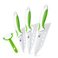 thumbnail image 1 of 3-Piece Ceramic Knife Set with Covers-Sharp White Blade Rust Proof Kitchen Knives Stain Resistant Household Vegetables Slicing Tool, 1 of 3