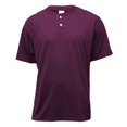 thumbnail image 1 of Soffe T-Shirt à Manches Courtes Henley Patte d'Éléphant pour Hommes - M206, 1 of 1