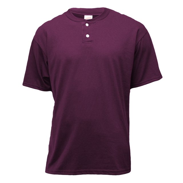 Soffe T-Shirt à Manches Courtes Henley Patte d'Éléphant pour Hommes - M206