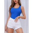 thumbnail image 3 of Charmo Women's Camisole Stretch Cotton Racerback Tank Top Shelf Bra Undershirt Cami, 3 of 5