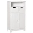 thumbnail image 1 of kleankin Armoire de Rangement, Armoire de Salle de Bain avec Tablette Ajustable, Blanc, 1 of 10
