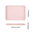 thumbnail image 3 of Jierger Large Rectangular Cookie Sheet, Multi-Purpose Kitchen Tray for Baking BBQ, Creative Serving Tray for Tea Cups Fruit Plates, Home Cooking Tool, 8.26x11.53 Inch, 3 of 8
