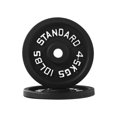 thumbnail image 3 of HAJEX Standard Cast Iron Round Weight Plates Set 1 inch - 340LB Set - (5LB, 10LB, 25LB, & 45LB), 3 of 6