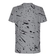 thumbnail image 3 of Fridja T-Shirt d'Été pour Homme Imprimé 3D, Hauts de Sport, Couleur Unie, Léger, Col Ras du Cou, Chandail à Enfiler, Hauts Décontractés à Manches Courtes, T-Shirts pour Activités de Plein Air (Gris, G) (Gris, G), 3 of 4