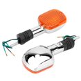 thumbnail image 1 of Motorcycle Turn Signal Light, 2pcs Motorbike Indicator Lamp Aluminum Alloy  For Repair, 1 of 8