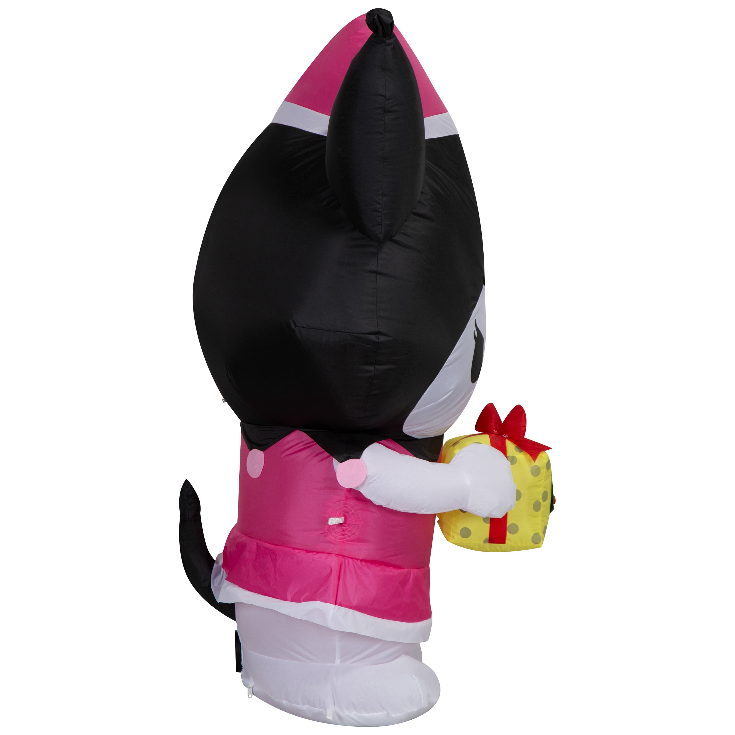 Kuromi gonflable de Noël pour jardin Airblown avec cadeau jaune MD Sanrio (WM)