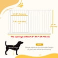 thumbnail image 3 of PawHut 30"- 57" Extra Wide Dog Gate with Double Locking System White, 3 of 10