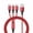 Red, variant on 3 in 1 Fast USB Charging Cable Nylon Braided Universal for Cell Phones